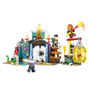 Blocs de construction en plastique Woma, Le Voyage vers l'Ouest, Sun Wukong, Roi de la bataille intelligent, Corne dorée, Corne argentée, Jouet éducatif d'assemblage pour garçons - Product Image 5