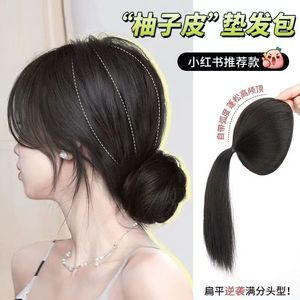 Grapefruit Peel High Crown Hair <b>Pad</b> Root Fluffing Hair Bun Heightening Cushion For Women Ponytails Extension Head Accessory - Product Image 4
