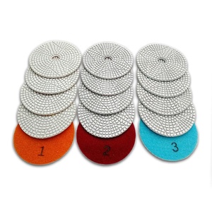 4 pouces/100mm haute efficacité sol en marbre 3 étapes diamant tampon <span class=keywords><strong>de</strong></span> polissage <span class=keywords><strong>disque</strong></span> <span class=keywords><strong>de</strong></span> polissage tampons <span class=keywords><strong>de</strong></span> polissage pour granit pierre quartz - Product Image 1