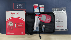<span class=keywords><strong>Tiras</strong></span> Reactivas para Medidor de Glucosa en Sangre Eléctrico con Lancetas Metálicas para Monitoreo de <span class=keywords><strong>Diabetes</strong></span> - Certificación CE, 1 Año de Garantía - Product Image 2
