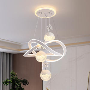 Lampadario di Lusso a Sospensione Lineare a Led in Cristallo K9 Moderno, Più Venduto, con Paralume a Fiori per Isola Cucina, Ristoranti e Bar - Product Image 4