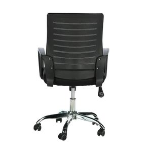 Chaise de bureau ergonomique moderne à dossier mi-haut en tissu maillé avec pieds en métal – Prix abordable - Product Image 5