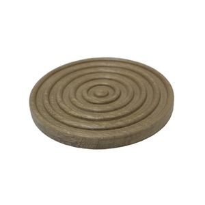 จานเสิร์ฟอาหารค่ำทำจากไม้ทรงกลมทำจากไม้ธรรมชาติแบบแฮนด์เมด - Product Image 1