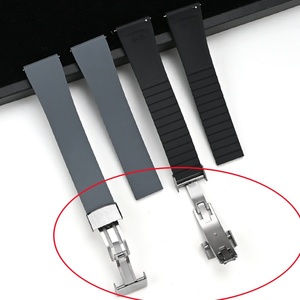 Thiết Kế Mới Gấp Khóa Cho Fkm Dây Đeo Cao Su Đa Màu Sắc Thoáng Khí Cắt Để Kích Thước Tát-up Đầu Phẳng Phổ Ban Nhạc Đồng Hồ - Product Image 3