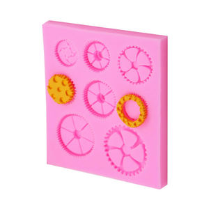 Moule en silicone en forme <span class=keywords><strong>de</strong></span> roue dentée d'<span class=keywords><strong>horloge</strong></span> <span class=keywords><strong>de</strong></span> type industriel, variante 3D différente <span class=keywords><strong>de</strong></span> 8 pièces - Product Image 4