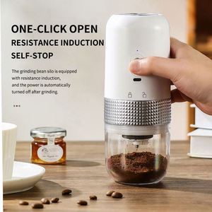 เครื่องบดเมล็ดกาแฟไฟฟ้าแบบพกพา รุ่นใหม่ สมาร์ท USB เซรามิก สำหรับเดินทาง ใช้ในรถยนต์ และกลางแจ้ง - Product Image 4
