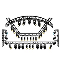 Línea de aluminio para conciertos, soporte para altavoces, armazón de iluminación