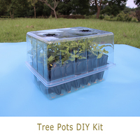 Hydroponique 40 Cellules Forêt Semis Plateau Starter Kit PS PET Dôme En Plastique Pépinière Pot Maison Serre PP Semence Plantation Arbre