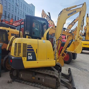 Produit populaire Vente Mini-pelle d'occasion Komatsu PC56 de 5 tonnes Pelleteuse sur chenilles d'occasion Komatsu PC56 de qualité supérieure - Product Image 5