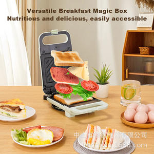 Lingruidq 3 In 1 <b>Breakfast</b> <b>Maker</b> Electric Griddle Non Stick Coating Toast Press For Household Multi Functional Small Baking - Product Image 4
