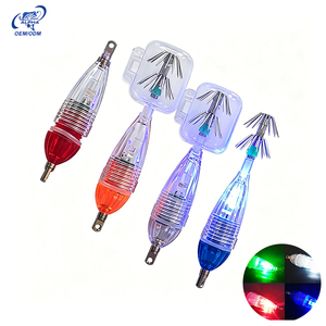 Lampe <span class=keywords><strong>de</strong></span> pêche <span class=keywords><strong>LED</strong></span> stroboscopique multicolore pour eaux profondes, avec hameçon parapluie pour le pêcheur, lampe sous-marine d'attraction pour la pêche <span class=keywords><strong>de</strong></span> nuit - Product Image 1