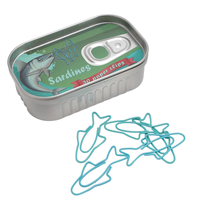 Petite boîte en fer blanc avec anneau de traction, rectangulaire, facile à ouvrir, réutilisable, style sardine