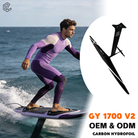 Paket Foil Karbon Ultra High Aspect Hydrofoil Set GY1700 V2 untuk Pump Foil Downwind dan Berkendara Efisien