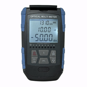 Multimètre optique avec puissancemètre optique de -50 à +26 dBm, VFL de 15 mW, testeur de séquence de câble RJ45 et lampe torche LED 4 en 1 SNP - Product Image 1