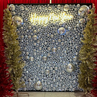 Décoration murale boule disco miroir personnalisée de haute qualité pour anniversaire et maison, emballage en boîte