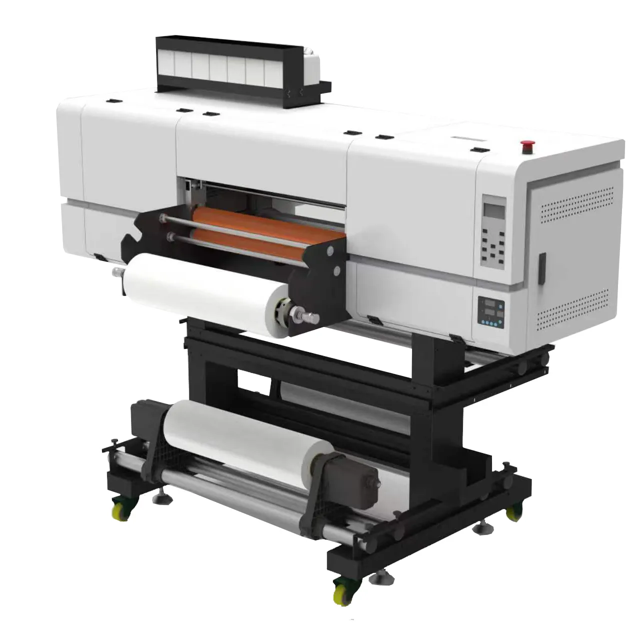 เครื่องพิมพ์ยูวี DTF 1ชิ้นเครื่องพิมพ์ฟิล์มเอบี60ซม. เครื่องพิมพ์ยูวีแบบม้วนเป็นม้วนสำหรับการพิมพ์ฉลากด้วยรังสียูวีคริสตัล UV