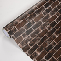 Papier peint auto-adhésif 3D effet brique, imperméable, vinyle épais, autocollant mural facile à installer, résistant aux rayures, pour cuisine et pièce moderne