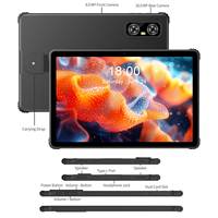 Tablette robuste industrielle R11-L10 à huit cœurs, 16 Go de RAM, 128 Go, Android 14, étanche IP67, écran tactile, ordinateur tablette MTK