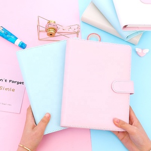 A5 notebook business di alta qualità in pelle pu a fogli mobili 6 raccoglitore ad anelli <span class=keywords><strong>copertina</strong></span> <span class=keywords><strong>rigida</strong></span> con diario della cintura pagine interne ricaricabili - Product Image 2