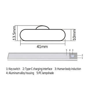 Luz Inteligente Inalámbrica para Armario con Sensor de Movimiento, Carga USB, Luz LED con Sensor de Movimiento para Debajo del Gabinete de Cocina - Product Image 5