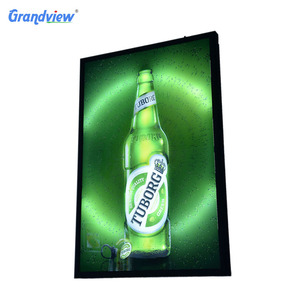 Programado animación flujo de manera Wifi Connect publicidad ultra slim led dinámica de luz de flash led caja de luz - Product Image 1