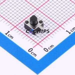 BX-TS-26-454545BSJ Tactile Switch Through hole-3P,4.5x4.5mm Switch Single Pole Single Throw Round Button 2.6N Through Hole - Product Image 1