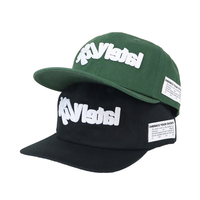 Topi Snapback 6 Panel Tanpa Struktur dengan Logo Kustom OEM, Pinggiran Lengkung Ringan, Bordir Rantai Berkualitas Tinggi
