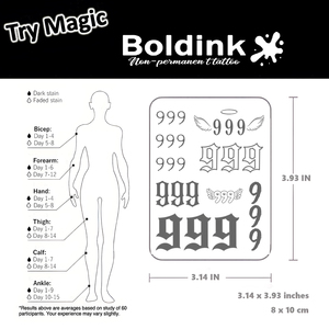<span class=keywords><strong>รอย</strong></span><span class=keywords><strong>สัก</strong></span>ชั่วคราวแบบกึ่งถาวร โบลดิงค์ แบล็ค แองเจิล หมายเลข 999 ลายปีก แขน ลายเส้นศิลปะบนร่างกาย กันน้ำ ติดทนนาน 2 สัปดาห์ หมึกจากัว จู๊ซ อิงค์ - Product Image 5
