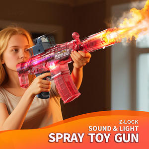 Nuevo diseño al aire libre juego de disparos niños plástico eléctrico Mp5 fumar juguete realista ametralladora con efectos de sonido y luces - Product Image 6