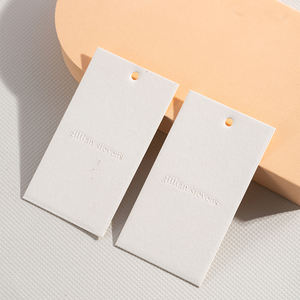 بطاقات عرض المجوهرات الأكثر مبيعًا للأقراط والقلائد، مخصصة بشعار خاص، مصنوعة من ورق أبيض 350 جرام - Product Image 5