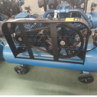 Compresseur à piston Luowei à trois cylindres, entraîné par courroie, monophasé, en fonte, 200 litres
