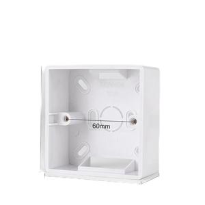 Caja de montaje en pared blanca universal para interruptor de pared y caja de plástico Caja trasera de enchufe Caja de salida - Product Image 1