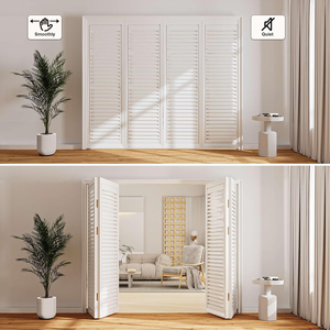 Kit <span class=keywords><strong>de</strong></span> quincaillerie pour <span class=keywords><strong>porte</strong></span> <span class=keywords><strong>de</strong></span> <span class=keywords><strong>placard</strong></span> pliante, avec rail en fer, pivot à ressort et <span class=keywords><strong>guide</strong></span>-axe, ensemble <span class=keywords><strong>de</strong></span> remplacement complet - Product Image 5