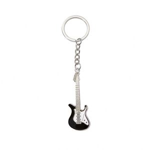 Llavero de guitarra miniatura de metal esmaltado, bonito, para mujer y hombre, venta al por mayor - Product Image 5