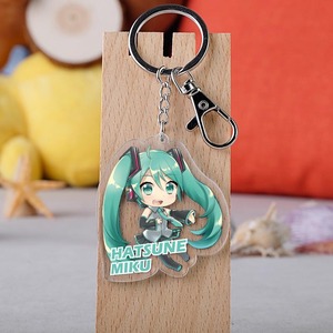 <strong>Custom</strong> Logo Eco-friendly Plastic Charm <strong>Printing</strong> Ring Transparent Logo Engraving Wholesale Chain Key Acrylic Animation <strong>Keychain</strong> - Product Image 2