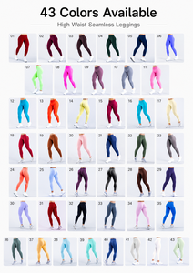 Leggings da donna senza cuciture con logo personalizzato Private Label, vita media, fascia in vita a V, modellanti per i glutei, per palestra - Product Image 6
