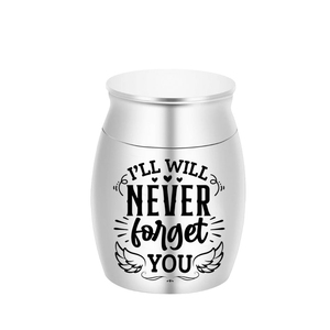 Ali d'angelo vaso commemorativo urne per cremazione per animali domestici porta ceneri umane Mini urna funeraria ricordo-non ti scordar mai - Product Image 1