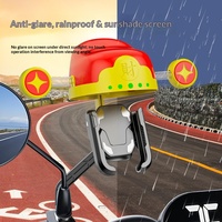 Neues Design Gott des Reichtums Hut Handyhalterung Navigations-Telefonhalter für Fahrräder Motorräder Elektrofahrzeuge