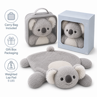 Coussin lesté Koala pour enfants 45x50cm 5lbs en peluche sensoriel avec billes de verre pour la calme et la concentration OEM ODM Vente en gros