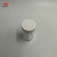 Flacon en PET transparent de 80 g avec bouchon résistant aux enfants, pot en plastique pour compléments alimentaires, couvercle de sécurité CR pour l'emballage de médicaments, pilules et vitamines