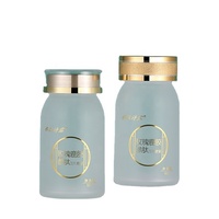 Bouteilles solides PS transparentes de 100ml, bouteilles de pilules/poudre/comprimés/vitimins/Capsules -- bouchons de couleur or/argent à l'épreuve des enfants