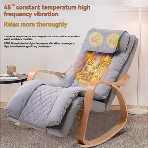 Fauteuil <span class=keywords><strong>à</strong></span> <span class=keywords><strong>bascule</strong></span> massant en bois courbé de style nordique, chauffage de <span class=keywords><strong>siège</strong></span> <span class=keywords><strong>à</strong></span> 3 niveaux, massage complet du corps, du cou et du dos, relaxation <span class=keywords><strong>à</strong></span> domicile, garantie 1 an - Product Image 4