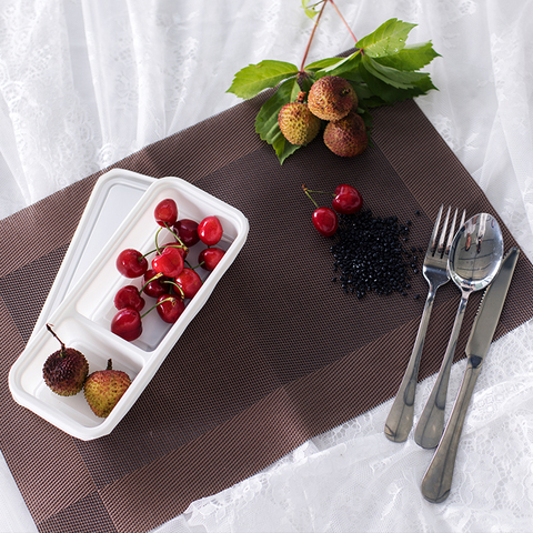 Boîtes de vaisselle et plateaux à gobelets biodégradables - Emballages alimentaires en amidon de maïs