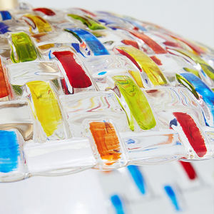 Plafonnier vintage en verre mosaïque turc, doré, semi-encastré, LED 7W E27, couloir, entrée, chambre à coucher, décoration intérieure - Product Image 3