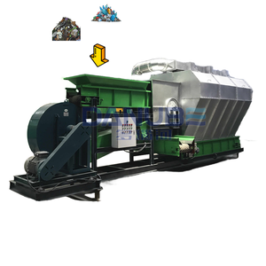 High Capacity Input <b>Waste</b> Handling Equipment Sorting Conveyor System air Separator Winnowing Machine <b>Waste</b> Sorting Plant - Product Image 1