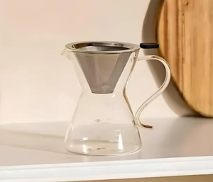 <span class=keywords><strong>Carafe</strong></span> à filtre à café réutilisable résistante à la chaleur : facile à nettoyer, nouveau combo de brassage à bas <span class=keywords><strong>prix</strong></span> pour la maison et le café, infusion à froid/versement - Product Image 5