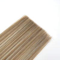 Extensiones de Cabello Humano Liso con Anillo Nano, 12-24 Pulgadas, Doble Trama, Cabello Remy Ruso, Punta Nano, Micro-Link Blanqueado, Trama Individual