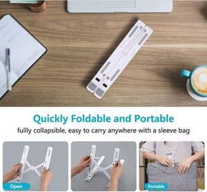 Meilleures ventes en gros : Support portable pour ordinateur portable en ABS, support flexible en plastique réglable - Product Image 4