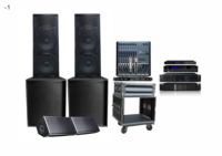 Système audio professionnel Calm Pro 15 pouces à double gamme complète, grand format passif et actif pour mariages et fêtes
