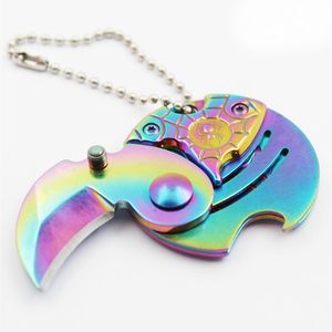 Porte-clés personnalisé à pendentif en métal, fournitures croisées de articles, auto-<span class=keywords><strong>défense</strong></span>, petits outils EDC d'extérieur - Product Image 5